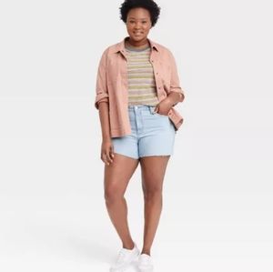 NWT High-Rise Vintage Midi Jean Shorts